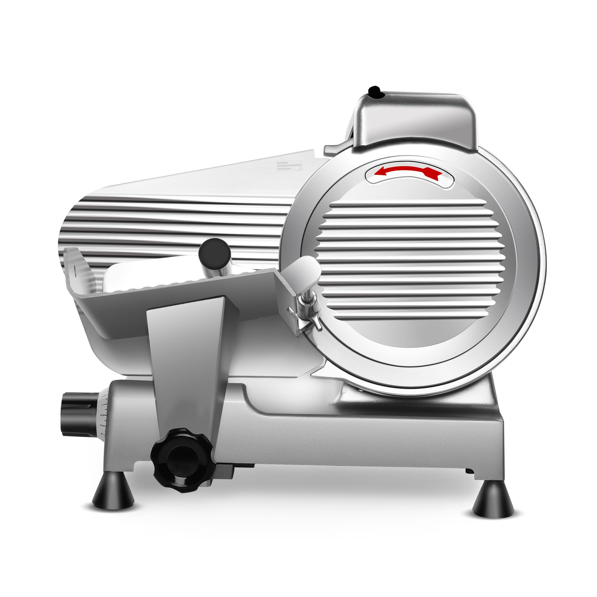 Photo 1 of  10 inch Commercial Meat Slicer, 240W Frozen & Cheese Slicer, Premium Chromium-plated Steel Blade, Semi-Auto, Low Noise
