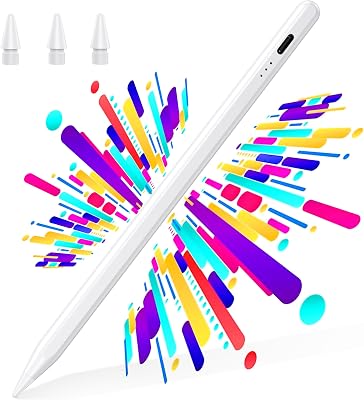 Lápiz para iPad 2018-2025 - Carga Rápida, Detección de Inclinación, Rechazo de Palma-Stylus Pencil para Apple Pencil con iPad 11/10/9/8/7/6/A16, Pro M5/3/4/5/6/M4, Air 3/4/5/M2/M3, Mini 5/6 Pad