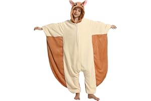 LONULAIN Unisex Kids Animal Oneise Pajamas, Boys Girls Flannel Hooded Halloween Cosplay Costume/Homewear/Sleepwear