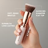 Lamora Make Up Brush Foundation Kabuki Flat Top Premium Synthetic Bristles view 2