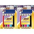 BIC Classic Lighters, Pocket Style, Lighter for Candles, Assorted Colors (Packaging May Vary), 12 Count Pack of Lighters