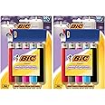 BIC Pocket Lighter, Classic Collection, Assorted Unique Lighter Colors, 12 Count Pack of Lighters