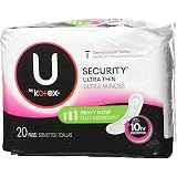 Amazon Com U By Kotex Security Ultra Thin Pads Long Unscented 40 Ct Packaging May Vary Health Household