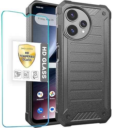 CoverON Holster For T-Mobile Revvl 8 7 6 Cricket Outlast Magic 2 Icon 6 5 4 3 2026 At T Motivate Pro Propel 3 2 Boost Summit Celero5g Sc 5g Phone Case Belt Clip Vertical Nylon Pouch Bag With Case On - View #6