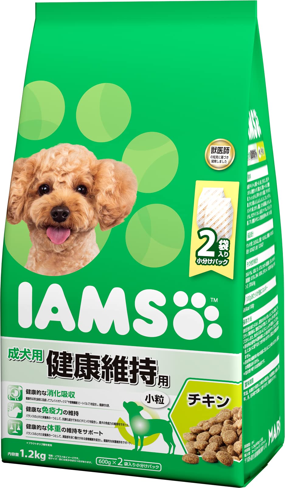 アイムス ドッグフード 成犬用 健康維持用 小粒 チキンの商品画像