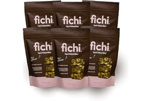 Fichi Fig and Walnut Bites, a Wholesome and Delicious Gluten-Free Italian Fruit and Nut Snack, 7 Oz (Pack of 6)