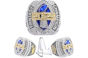 2025 Fantasy Football Championship Ring Heavy FFL Champion Trophy Ring Award Trophy for Fantasy Football League Winner