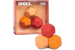 Speks Odds Soft Silicone Fidget Magnets | Silent Stress Relief Toys | Textured Magnetic Balls for Adults & Teens 14+ | Orange