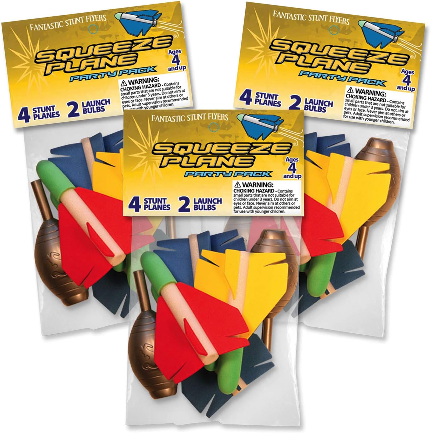 Stomp Rocket Stomp Rocket Squeeze Planes - Set of 3