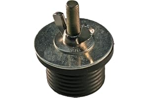 Shaw Plugs 52002-1 Turn-Tite Expandable Neoprene Rubber Plug with Brass Handle and Zinc Plated Steel Hardware, 1-3/8" x 1-5/16"