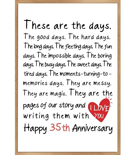 Amazon.com : Stuff4 Funny 35th Anniversary Card for Husband Wife