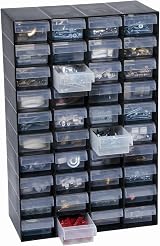 Garland 40-Drawer Plastic Storage Cabinet 27x13x41.5 cm Home Garage view 1
