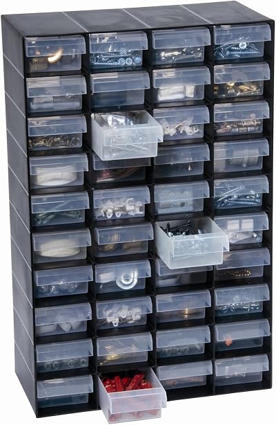 Garland 40-Drawer Plastic Storage Cabinet 27x13x41.5 cm Home Garage