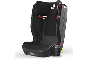 Diono Monterey 5iST FixSafe High Back Booster Car Seat with Expandable Height and Width, Compact Fold to Full Size Booster, Foldable, Portable Booster for Go-Anywhere Travel, Black Jet