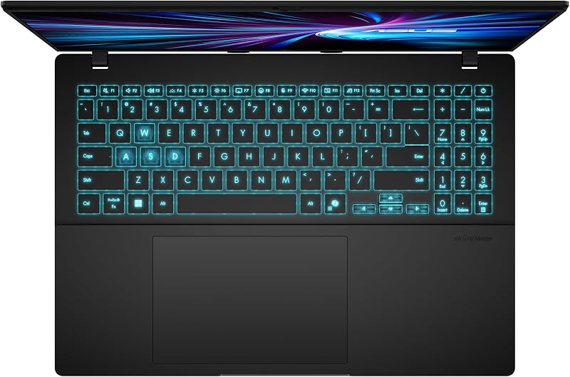 V16 V3607VM-RP011 - Ordenador Portátil Gaming de 16" WUXGA 144Hz (Intel Core 7 240H, 16GB RAM, 1TB SSD, NVIDIA RTX 5060 8GB, Sin Sistema Operativo) Negro Mate - Teclado QWERTY español