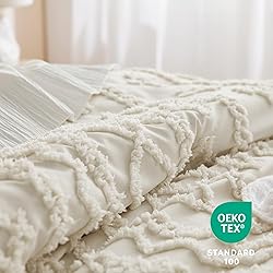 Bedsure Tufted Boho Comforter Set King - Terracotta