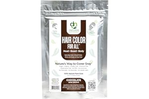 DISCOVERY NATURALS Brown Henna Hair Color For All Kit | 100% All Natural Indigo Powder Hair Dye & Beard Dye (Chocolate Dark Brown) Organic, Herbal & Vegan Chemical & Cruelty Free Permanent Gray Coverage & Tinting