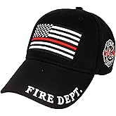 Fire Thin Red Line Dept Cap | Honor Firefighters Durable & Stylish Comfortable Baseball Cap for Men & Women | Perfect for Everyday, Ideal for Fire Department Members & Supporters 100% Cotton