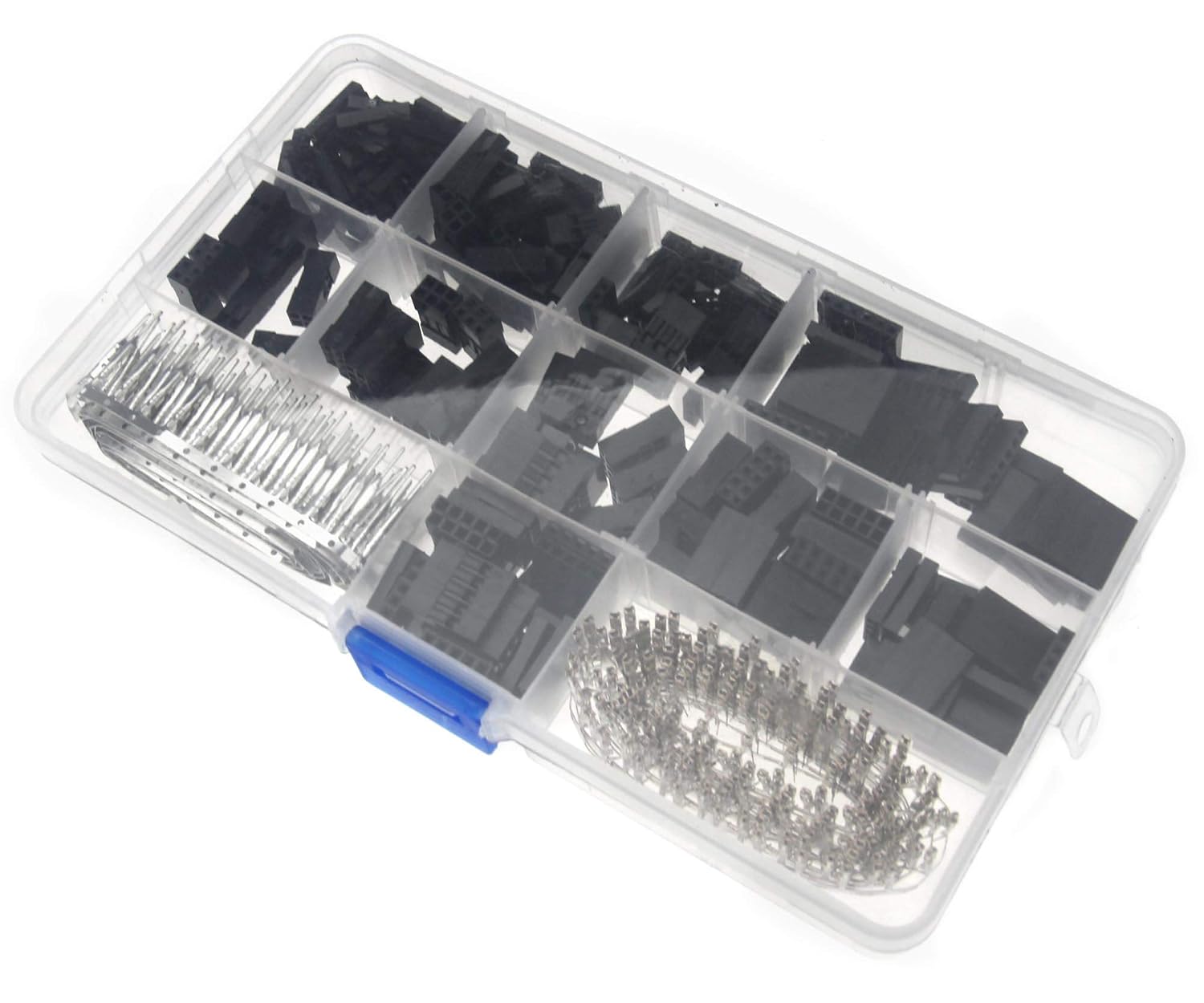 620pcs 0.1″ Wire Jumper Pin Header Crimp Pin Connector M/F Crimp Pins ...