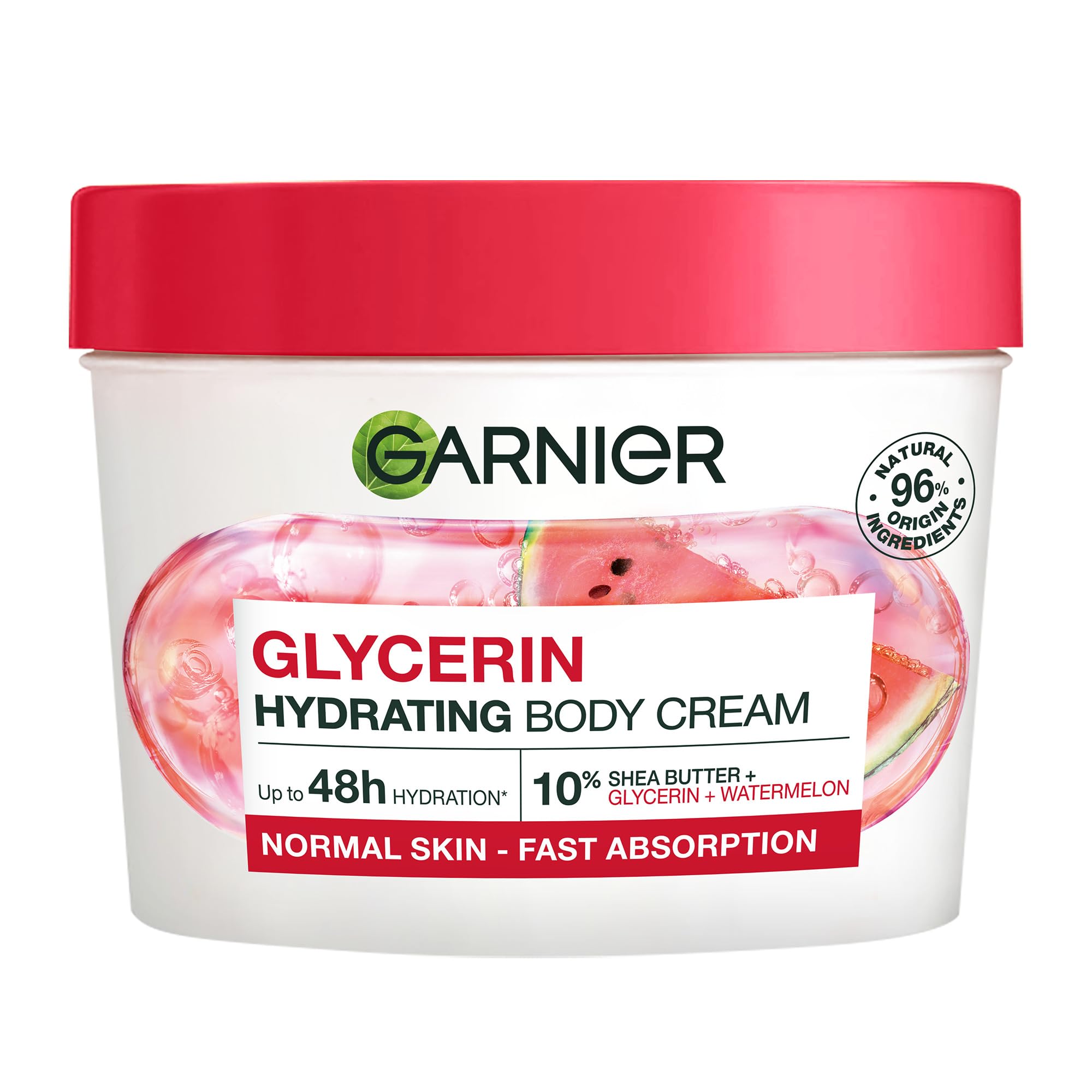 Garnier Body Superfood, Hydrating Gel-Cream for Body, With Watermelon & Hyaluronic Acid, Body Gel-Cream for Normal Skin, Vegan Formula, 380ml