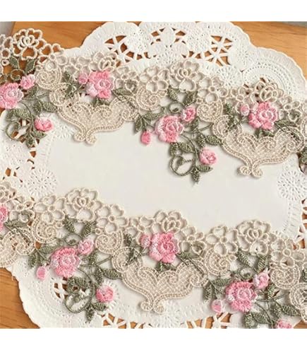 Amazon.com: 1 Meter 6cm Wide Beige Venise Floral Lace Trim