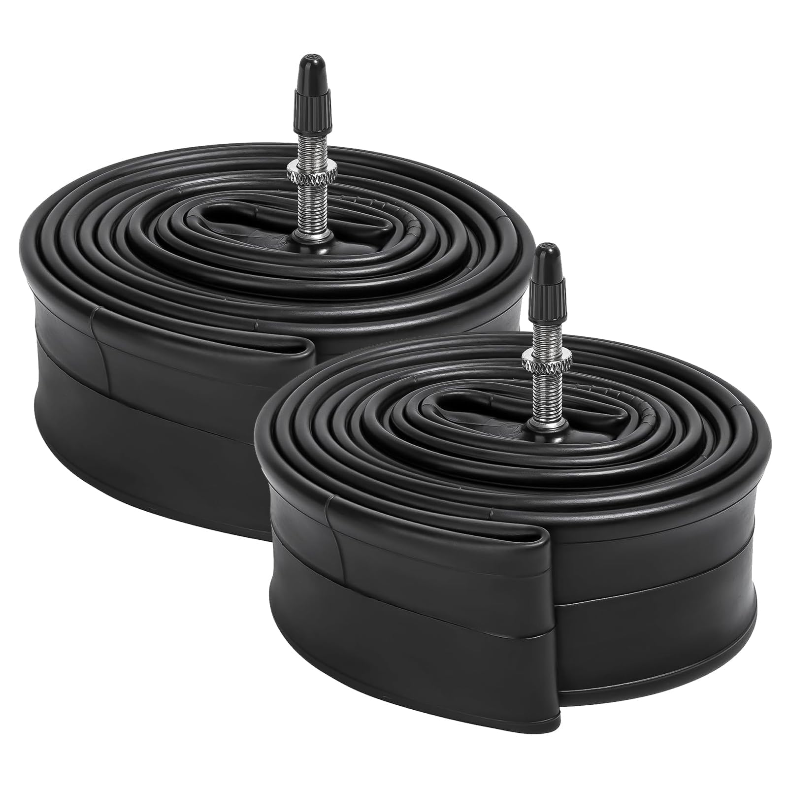 Photo 1 of 2-Pcs 29" Bike Tubes 29X1.75/2.125 Bicycle Inner Tubes FV33mm Presta Valve Butyl Rubber 29" MTB Bicycle Tubes Compatible with 29 x 1.75 29x1.90 29x1.95 29x2.0 29x2.10 29x2.125 Bicycle Bike Tire Tubes