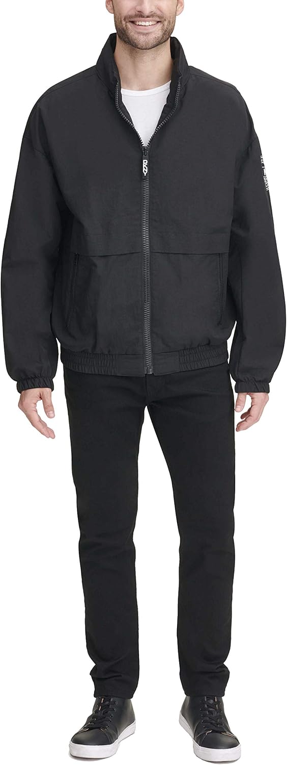 DKNY mens Water Resistant Taslan Windbreaker Jacket at  Men’s Clothing store