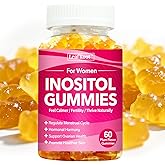 Leafroot Myo-Inositol & D-Chiro Inositol 40:1 Ratio Gummies with Vitamin D3, Vitamin B8 for Women Hormone Balance Wellness, Fertility, Menstrual Cycle, Ovarian Health and PCOS Gummy, (60 Count)