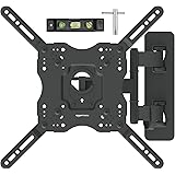 Amazon Basics Full Motion Articulating TV Monitor Wall Mount for 26" to 55" TVs and Flat Panels up to 80 Lbs, Black