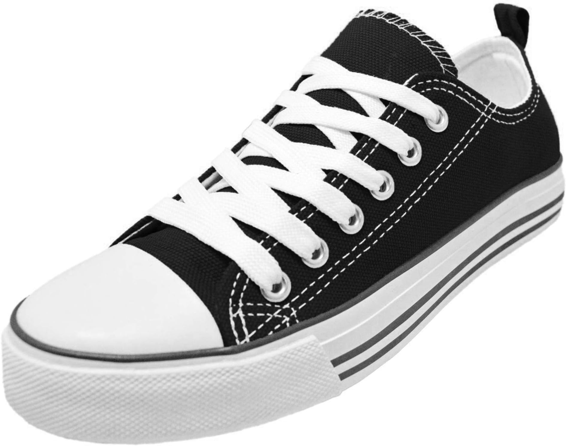 Women's Canvas Sneakers Casual Shoes Solid Colors Low Top Low Cut Lace up