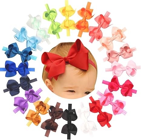 baby girl big bow headband