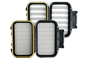Maxcatch OR Fly Box Waterproof Portable Design Fly Fishing Box (Combination（Slit & Easy Grip Foam）)
