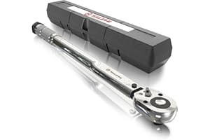 SuZhi 3/8 inch Drive Click Torque Wrench 10-80 ft.lbs/13.6-108.5 N.m High Accuracy for Car & Motorcycle, Spark Plug, Oil change, Intake manifold.…