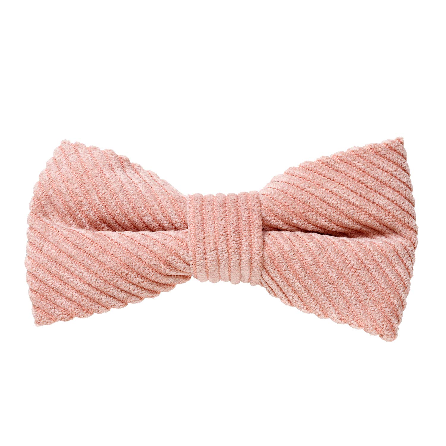 MASADA corduroy bow tie salmon - men's accessory in vintage-look, continuously adjustable, handmade with hook closure - 12 x 6 cm