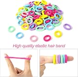 Hanyousheng 100 Pcs Girls Hair Ties Soft Small Seamless Hair Bands view 3