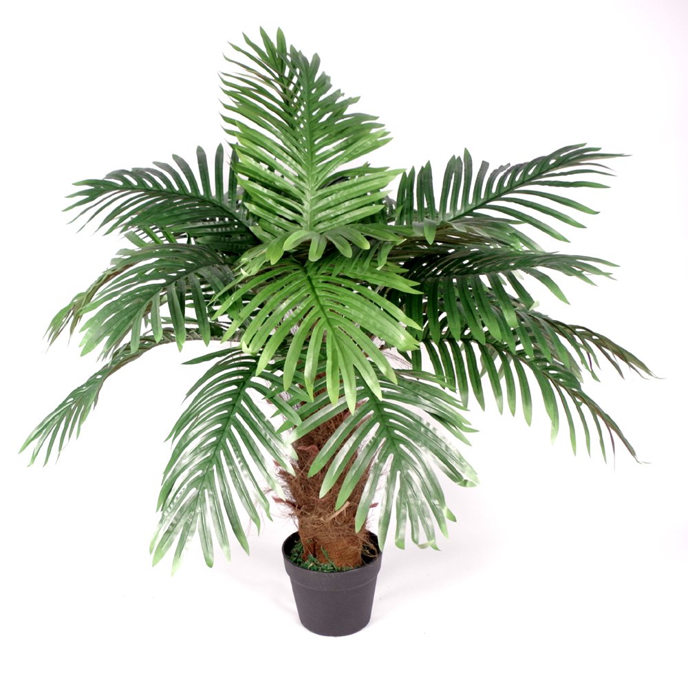 Leaf Design UK Large Artificial Palm Tree, Brown Trunk, 100cm