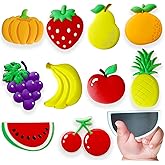 Refrigerator Magnets for Toddlers, Cute Fruit Fridge Magnets for Kids Large Size Toddler Magnets for Refrigerator Full Back M