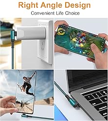 sweguard USB Type C Charger Cable Right Angle