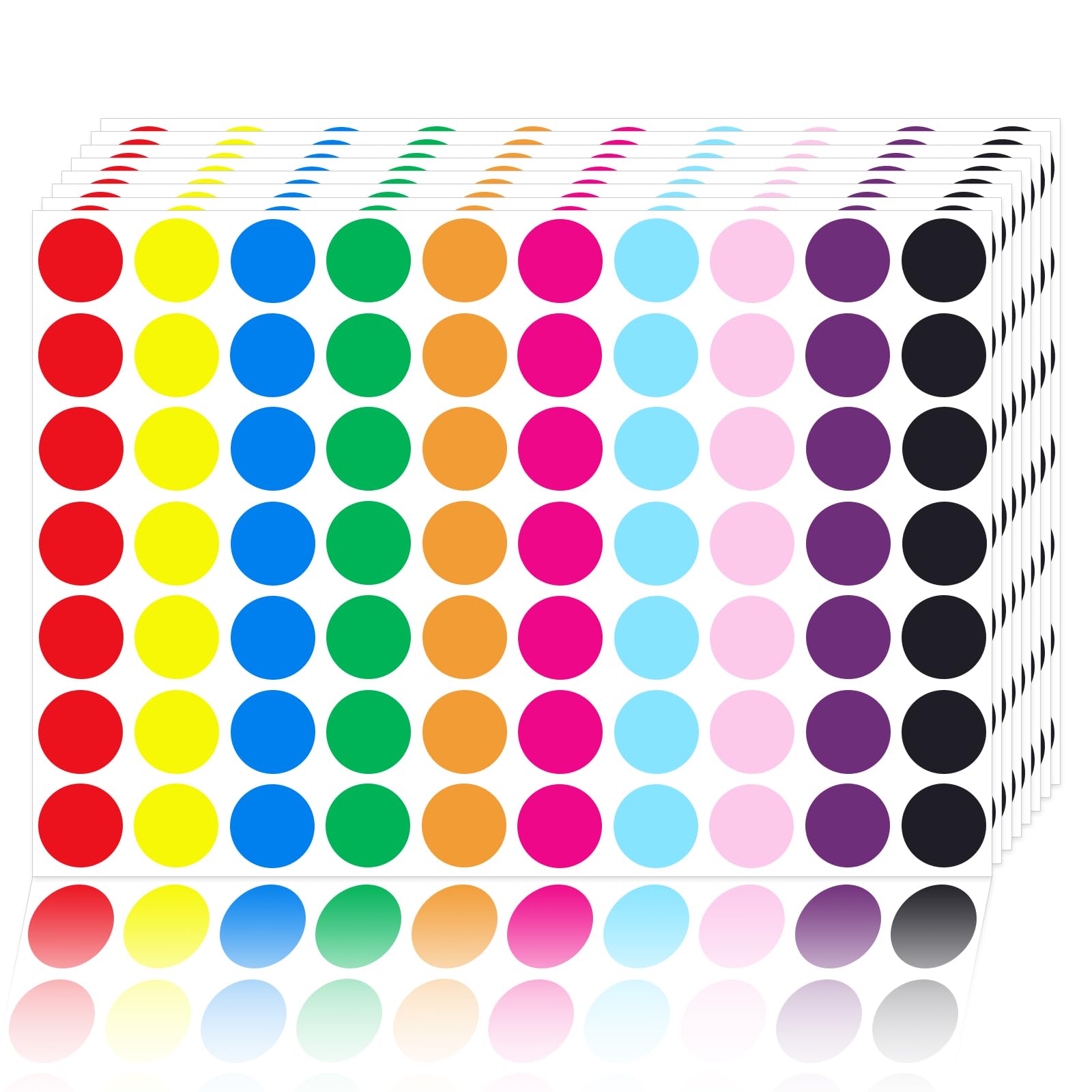 Ouzoustate 2800 PCS Dot Stickers- 3/4" Round Circle