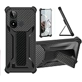 bojioderf Case Compatible for Blu C9 Phone Case Stand Cover [with Tempered Glass Screen Protector] Hybrid Case [Folding Support Magnetic] [Frosted Anti-Fingerprint] Black