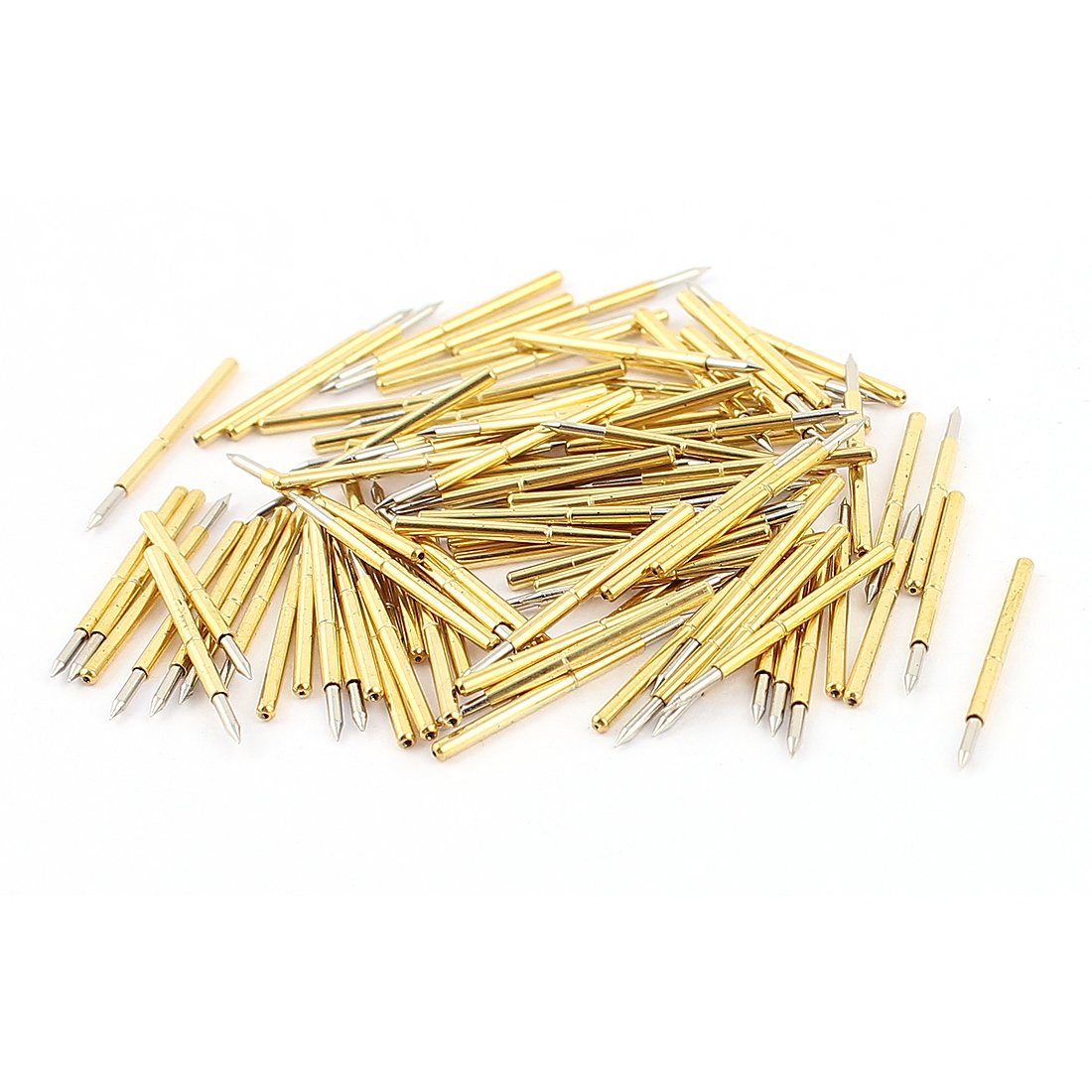 Sourcingmap P75-B Point Tip Metal Spring Test Probe Pin 0.74mm Dia 100pcs