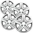 16 Inch Hub-caps Compatible with 06-11 Chevrolet Impala (Pack of 4) Wheel Covers - Snap On (Silver)