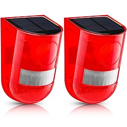 Qualirey Solar Sound and Light Alarm Motion Sensor