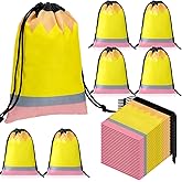 24 Pcs Graduation Gift Bags 10 x 7 Inch Pencil Drawstring Backpack Teacher Appreciation Week Favor Bulk Preschool Graduation Goodie Bags Kindergarten Birthday Supply Back to School Party Decoration