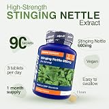 Zipvit Stinging Nettle 600mg 90 Tablets High Strength Vegetarian view 4