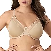 Bali Womens Seamless Underwire Bra, One Smooth U Smoothing Underwire Bras for Women, Convertible Straps, Ultra Light