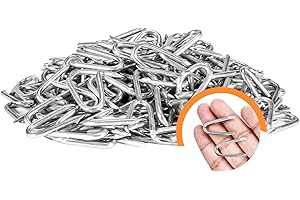 AggFencer Wire Fencing Staples 200 pcs, Galvanized U Shaped Fasteners Nails for Wire Mesh Fencing Wood Fencing Barbwire Fence