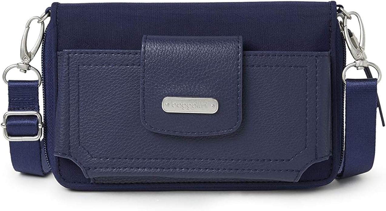 Baggallini UnisexErwachsene RFID Phone Wallet Crossbody Umhängetaschen