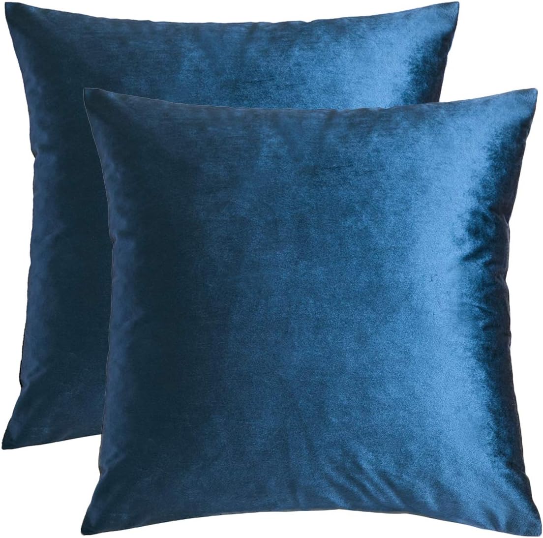 GIGIZAZA Gold Velvet Decorative Throw Pillow Covers,18x18 Pillow Covers for Couch Sofa Bed 2 Pack Soft Cushion Covers: Home & Kitchen