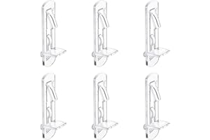 INCREWAY 30 Pack Shelf Support Peg, Clear Plastic Cabinet Shelf Pins, Self-Locking Bracket Clips for Supporting Furniture Kitchen Bookcase Closet Shelf, Fits 5mm Diameter Hole & 20mm Thick Shelf